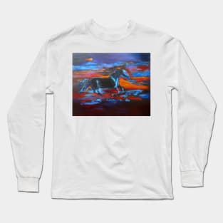 Black Horse Long Sleeve T-Shirt